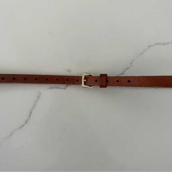 J. Crew Skinny Belt in Camel Brown Size Small - Picture 6 of 6